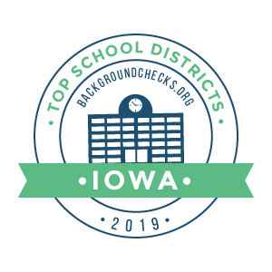 bc top school districts, 2019 - iowa - badge bc top school districts, 2019 - iowa - badge